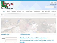 Tablet Screenshot of laprincipals.org